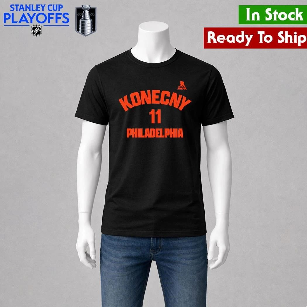 Travis Konecny Philadelphia Name & Number Shirt Unisex , , , Long Sleeve Tee