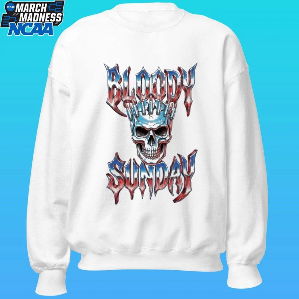 Bloody Sunday Divided States Skull Shirt Unisex , , , Long Sleeve Tee