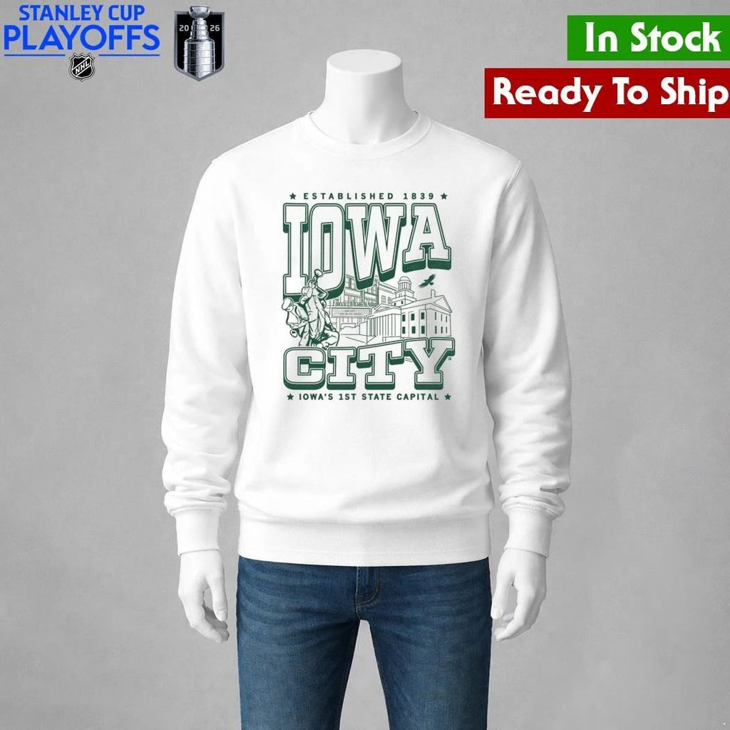 Iowa City Max Collegiate Shirt Unisex , , , Long Sleeve Tee