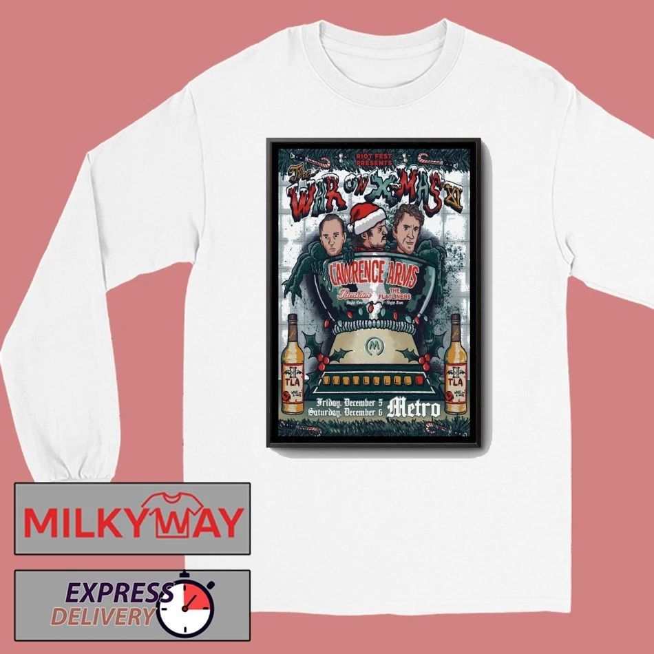 The Lawrence Arms Dec 5 2025 Tour Poster shirt Unisex , , , Long Sleeve Tee