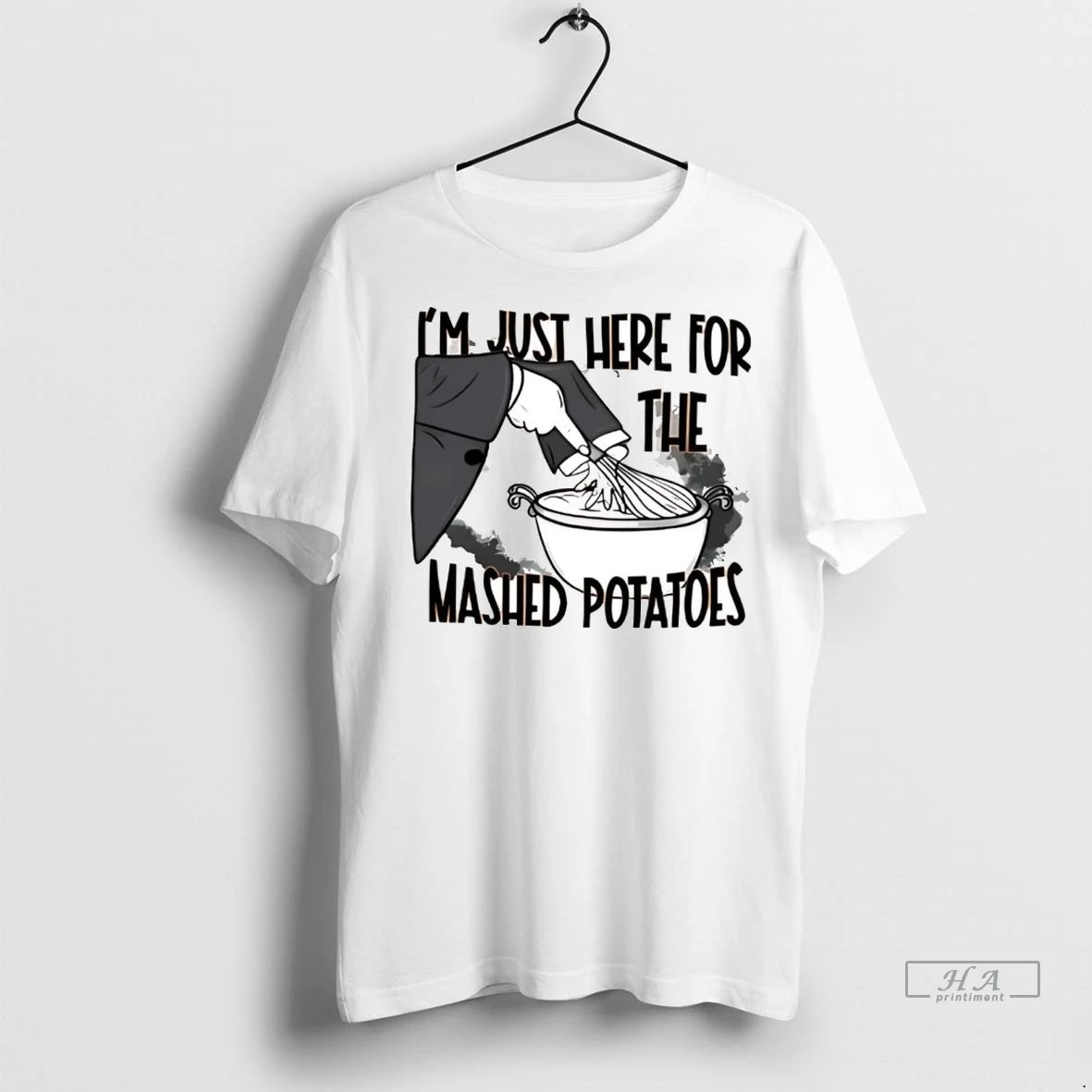 Trendy Officials Im Just Here The Mashed Potatoes Thanksgiving Shirt Sweater Unisex , , , Long Sleeve Tee