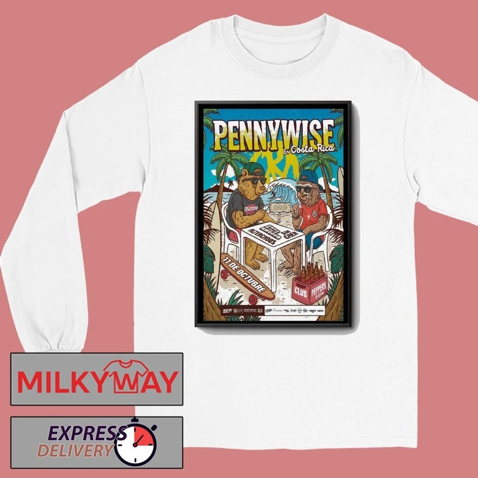 Pennywise Punk Rock Band Poster shirt Unisex , , , Long Sleeve Tee