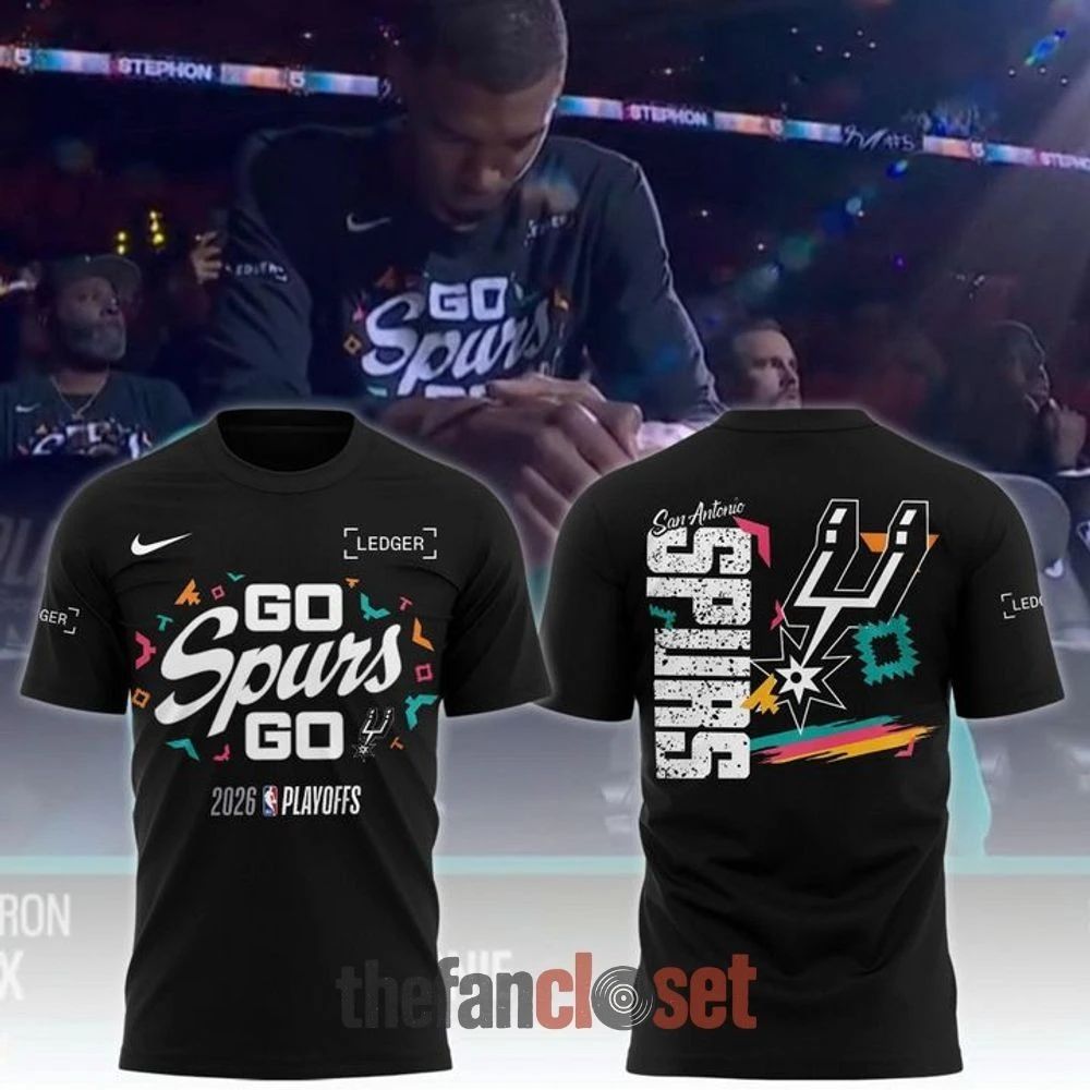 San Antonio Spurs Stadium 2026 Playoff 2 Side Shirt Unisex , , , Long Sleeve Tee