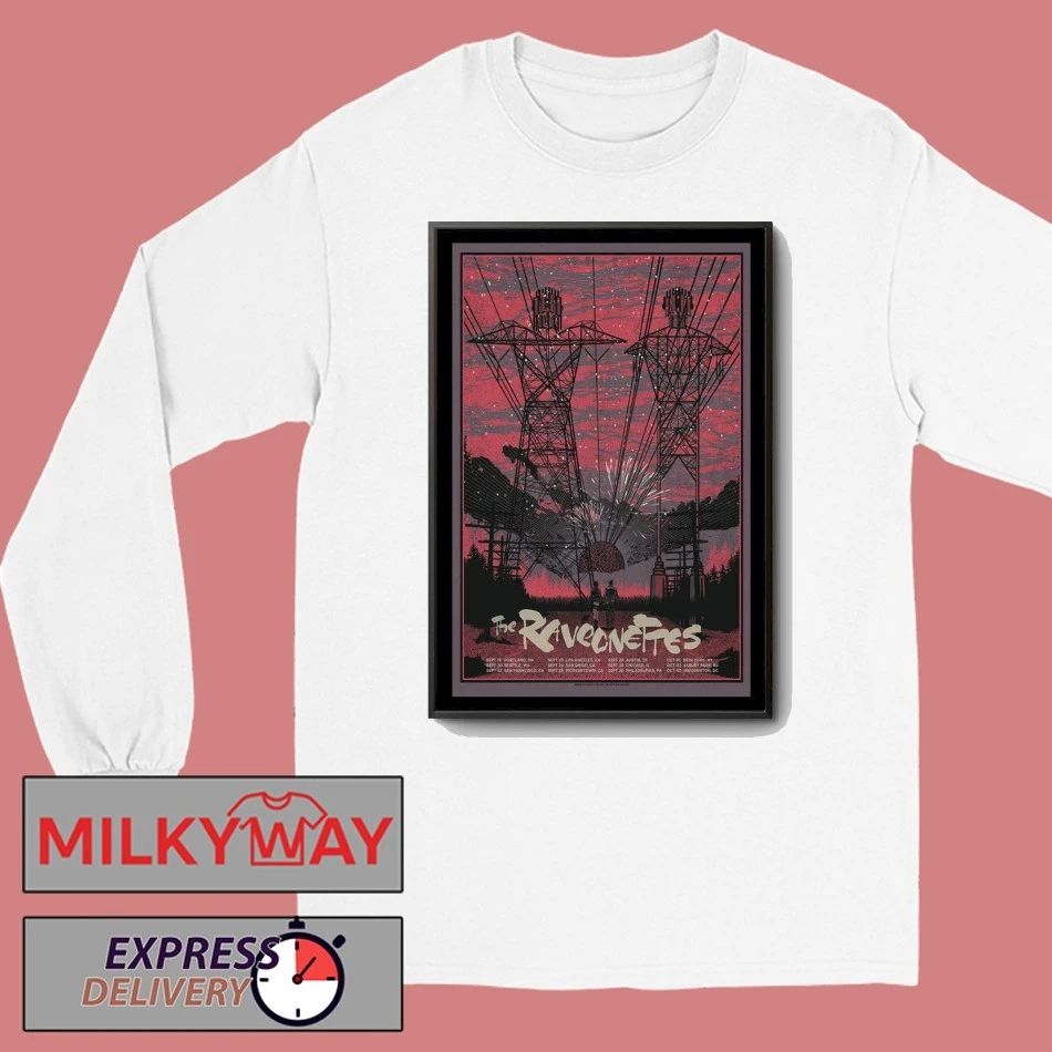 The Raveonettes U.S Tour 2025 Poster shirt Unisex , , , Long Sleeve Tee