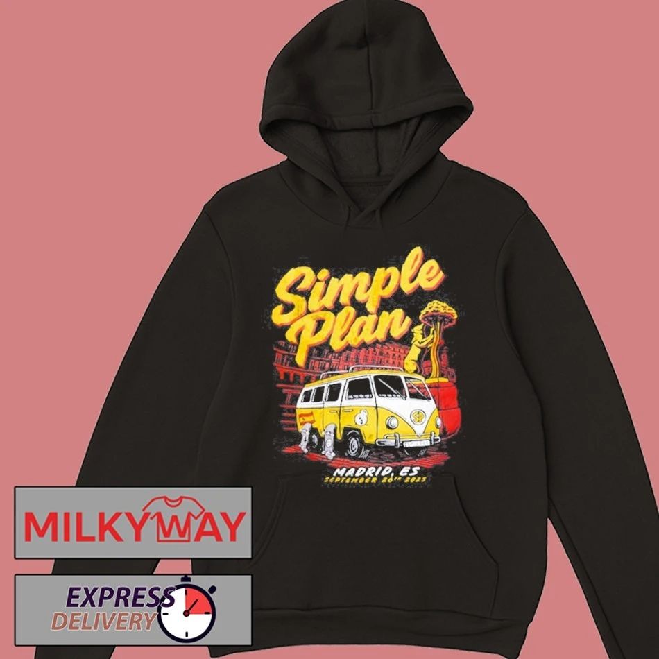 Simple Plan Madrid, Spain 2025 Event Unisex , , , Long Sleeve Tee