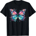 Butterfly Watercolor Design – Boho Aesthetic Art Unisex , , , Long Sleeve Tee