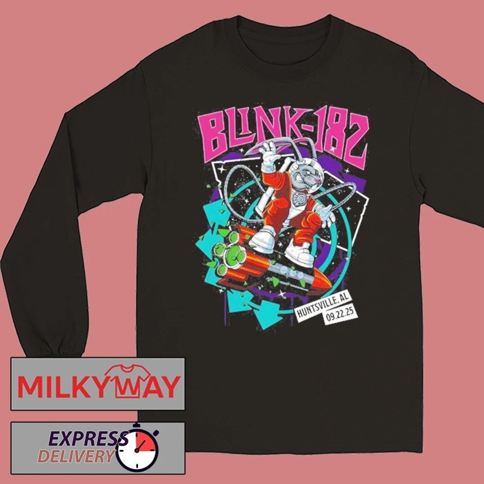 Blink 182 Sep 22 2025 Huntsville Al Event Shirt Unisex , , , Long Sleeve Tee