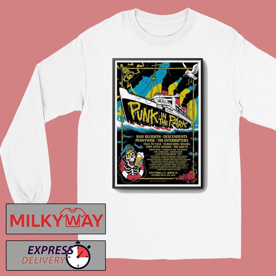 Punk In The Park San Pedro California Poster shirt Unisex , , , Long Sleeve Tee
