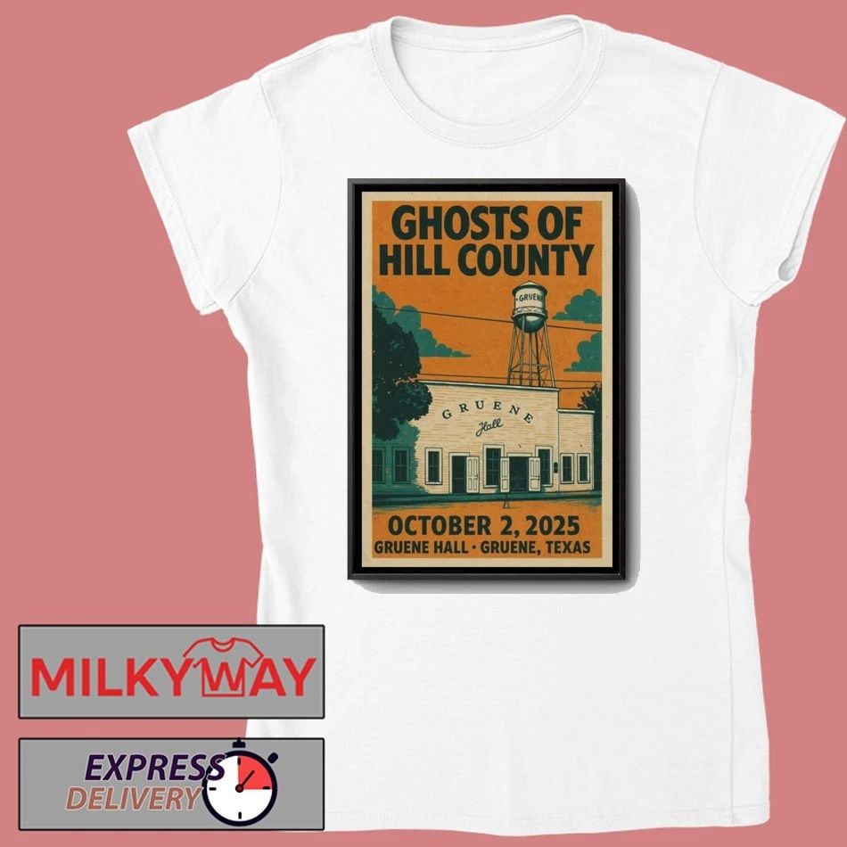 Ghosts Of Hill County Texas Concert Poster shirt Unisex , , , Long Sleeve Tee