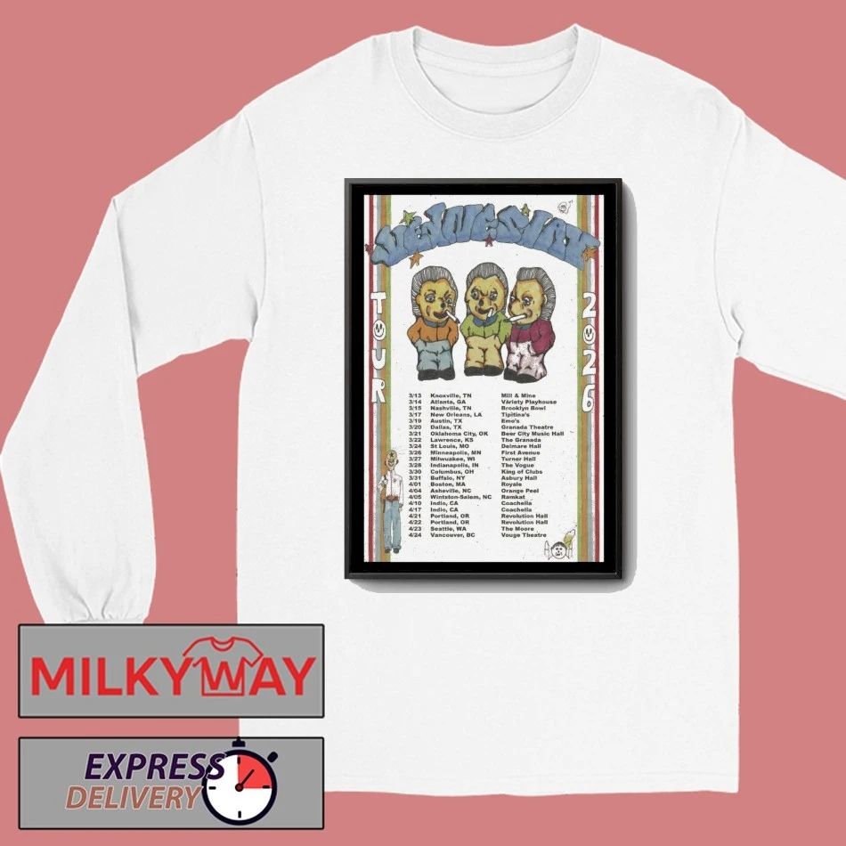 Wednesday Announce Tour US 2026 Poster shirt Unisex , , , Long Sleeve Tee