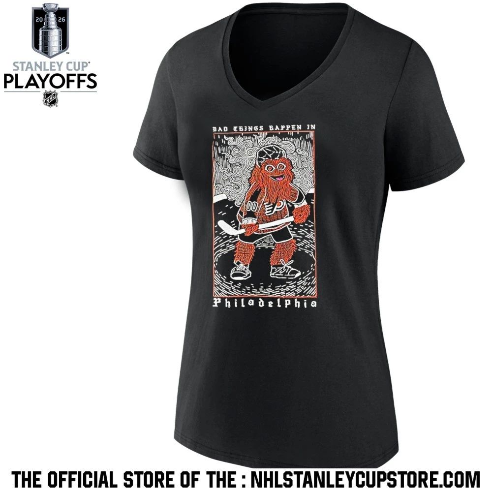 Flyers Bad Things Happen In Philadelphia Gritty Art Shirt Unisex , , , Long Sleeve Tee