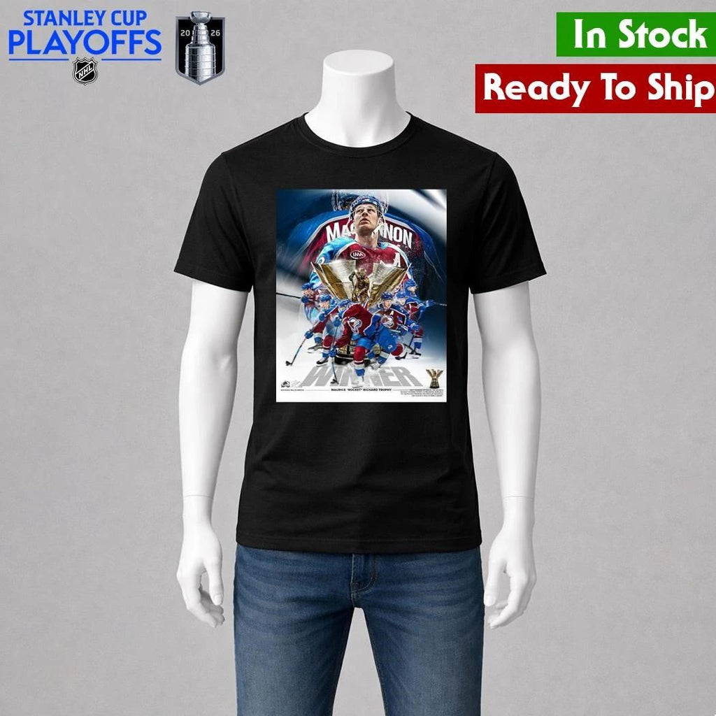 Nathan Mackinnon 2026 Rocket Richard Trophy Winner Shirt Unisex , , , Long Sleeve Tee