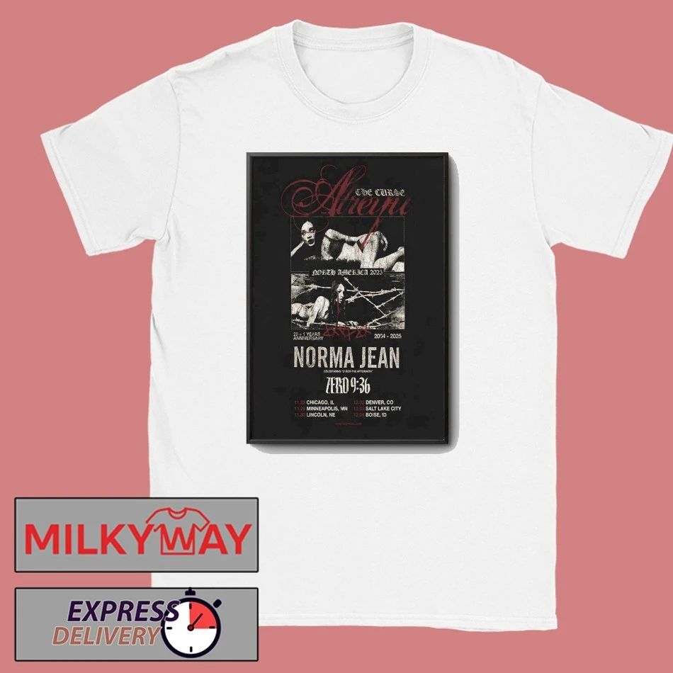 Norma Jean 21 Years Anniversary Shows Poster shirt Unisex , , , Long Sleeve Tee