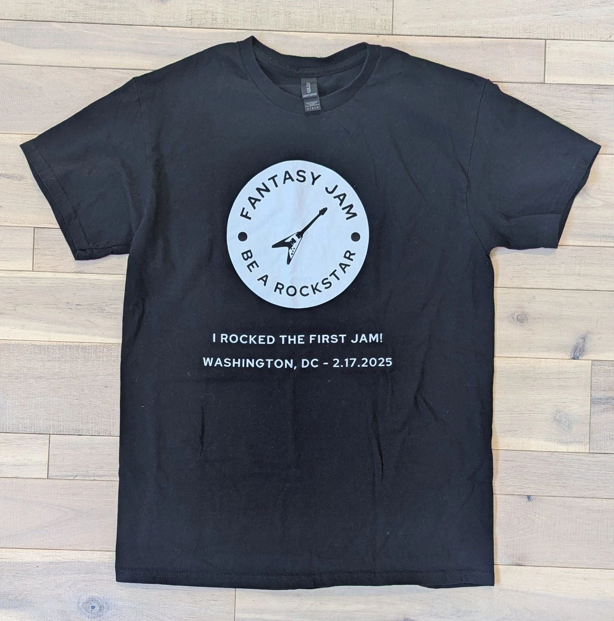 Be A Rockstar - Washington DC - The First Fantasy Jam! Black Medium 2025 Unisex , , , Long Sleeve Tee