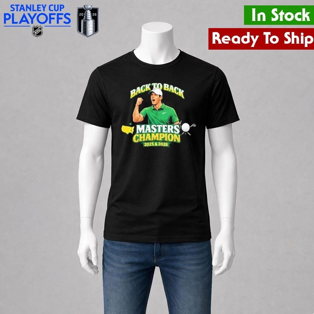 Rory McIlroy Back To Back Masters Champion 2026 Golf Shirt Unisex , , , Long Sleeve Tee