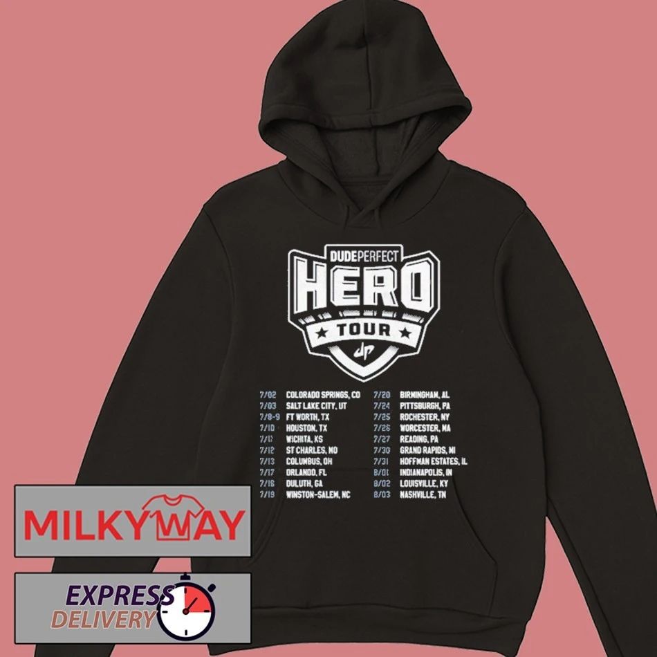 Dude Perfect Hero Tour Shirt Unisex , , , Long Sleeve Tee