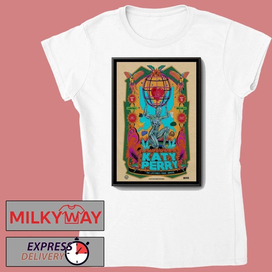 Katy Perry Tour Dates Brazil Poster shirt Unisex , , , Long Sleeve Tee