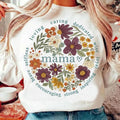 Boho Mama Floral Comfort Tee Mother's Day Gift Unisex , , , Long Sleeve Tee