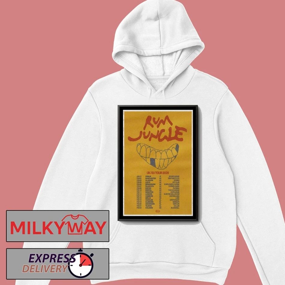 Rum Jungle Tour 2026 UK EU Poster shirt Unisex , , , Long Sleeve Tee