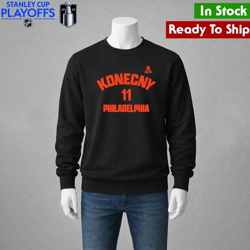 Travis Konecny Philadelphia Name & Number Shirt Unisex , , , Long Sleeve Tee