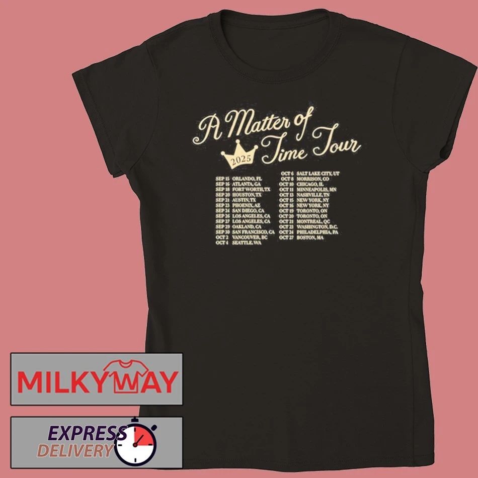 A Matter of Time Tour Black shirt Unisex , , , Long Sleeve Tee