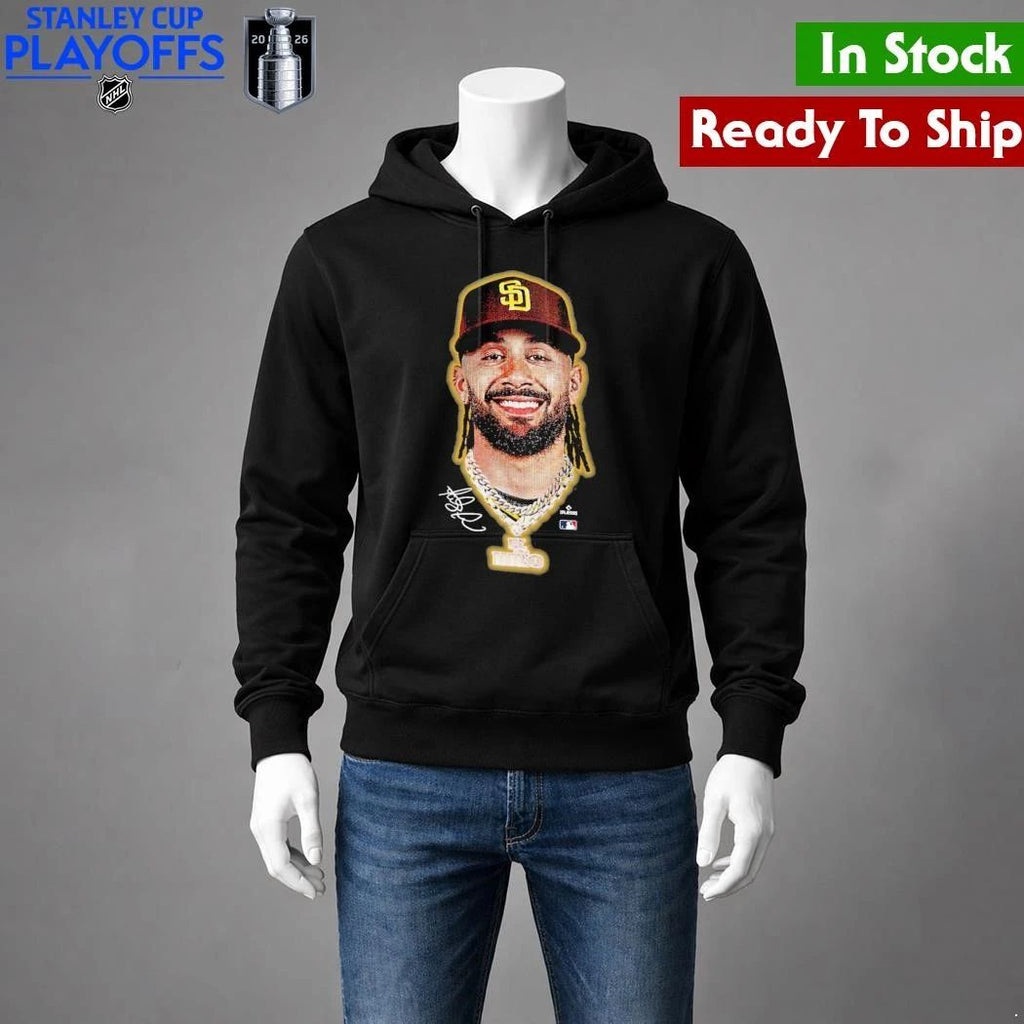 San Diego Padres Fernando Tatis Jr. Outerstuff Black Headliner Shirt Unisex , , , Long Sleeve Tee