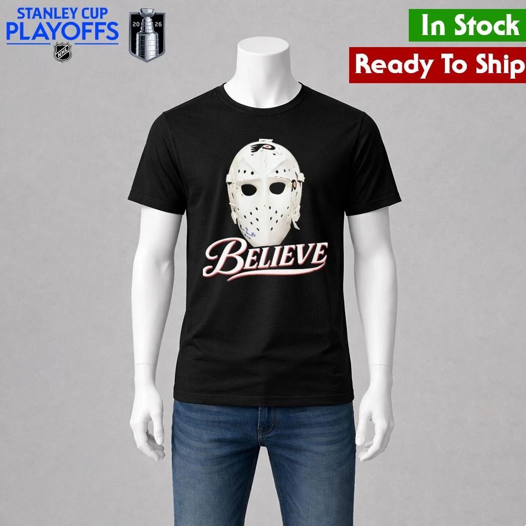Philadelphia Hockey Believe Mask Shirt Unisex , , , Long Sleeve Tee