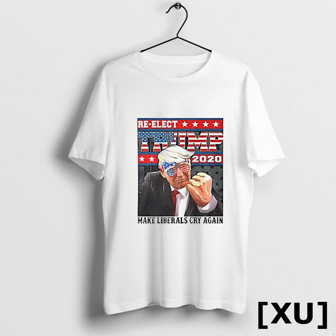 Re Elect Trump 2020 Make Liberals Cry Again American Flag Tshirts Sweater Unisex , , , Long Sleeve Tee