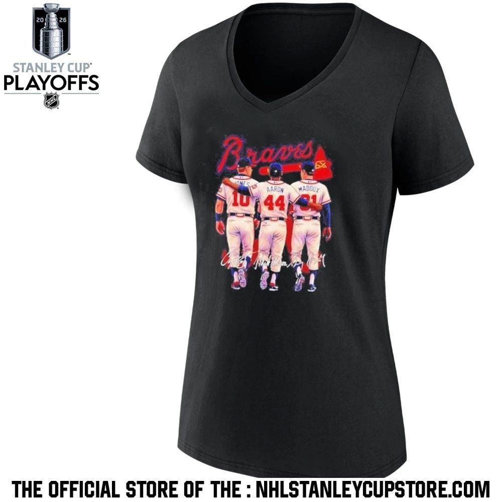 Atlanta Braves Jones Aaron Maddux legends hall of fame Shirt Unisex , , , Long Sleeve Tee