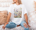Vintage Pressed Flowers Comfort Tee Boho Style Floral Nature Shirt Gift Unisex , , , Long Sleeve Tee