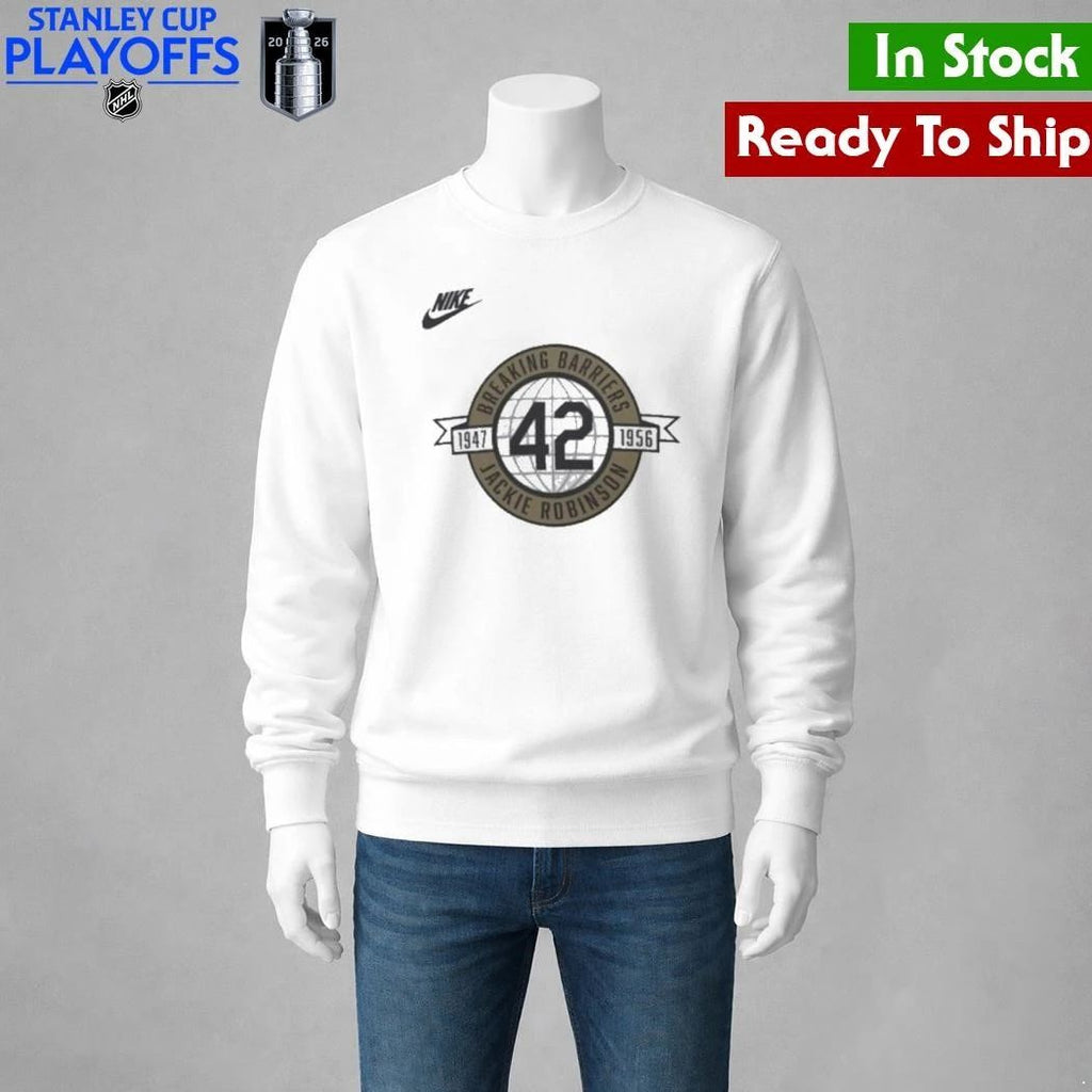 Dodgers Madness Jackie Robinson Breaking Barriers Shirt Unisex , , , Long Sleeve Tee